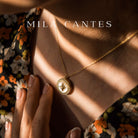LUNA LOCKET | Initial Letters | Sterling Silver - MILA CANTES